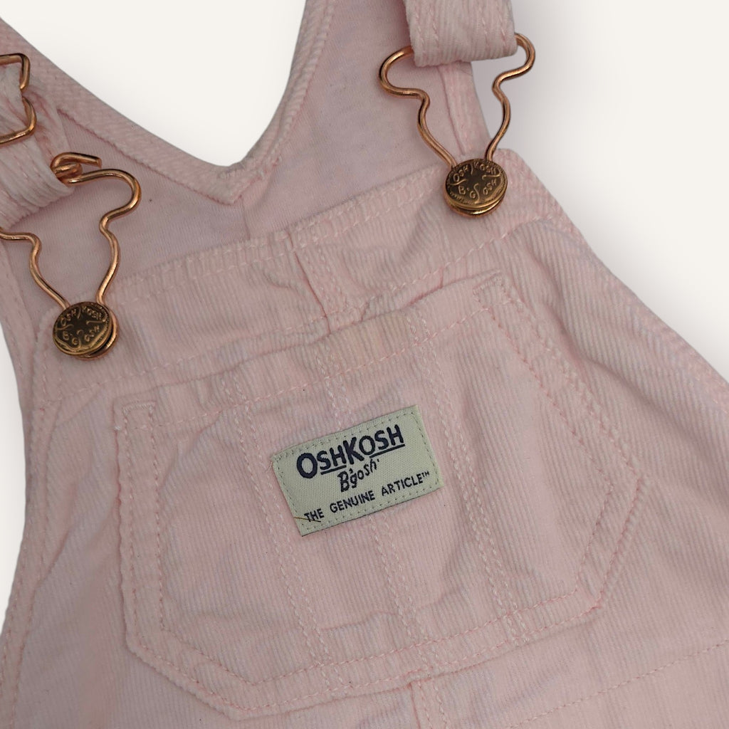OshKosh Baby Pink Corduroy Overalls (12/18M)