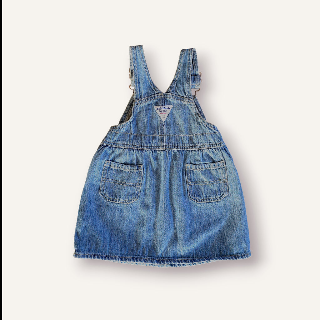 Oshkosh Denim Pinafore Dress (18/24M)