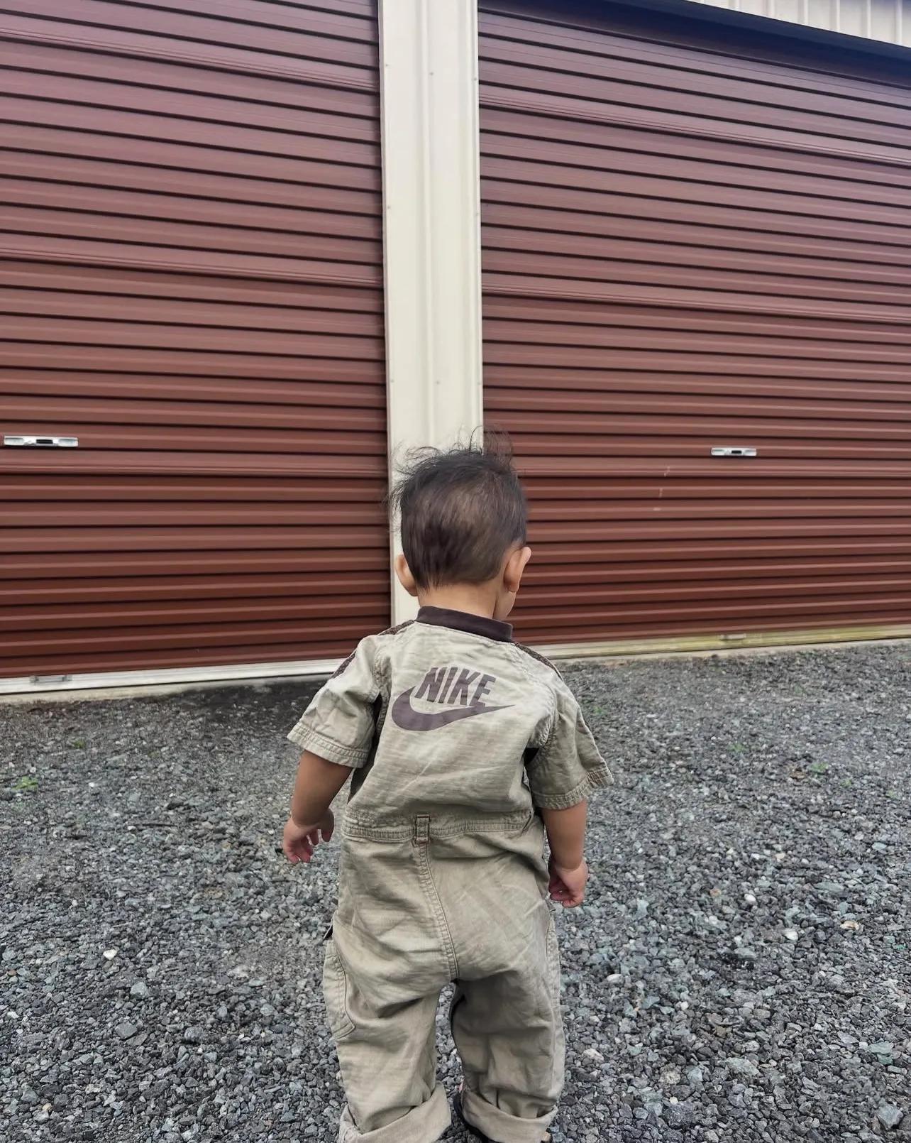 Y2K Nike Beige & Brown Boilersuit (2T)