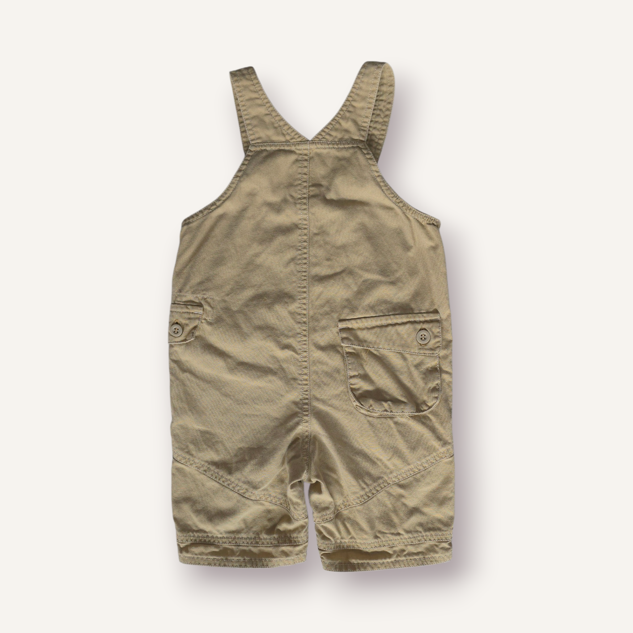 Y2K Nike Mid-Length Sand Overalls (1-2T)