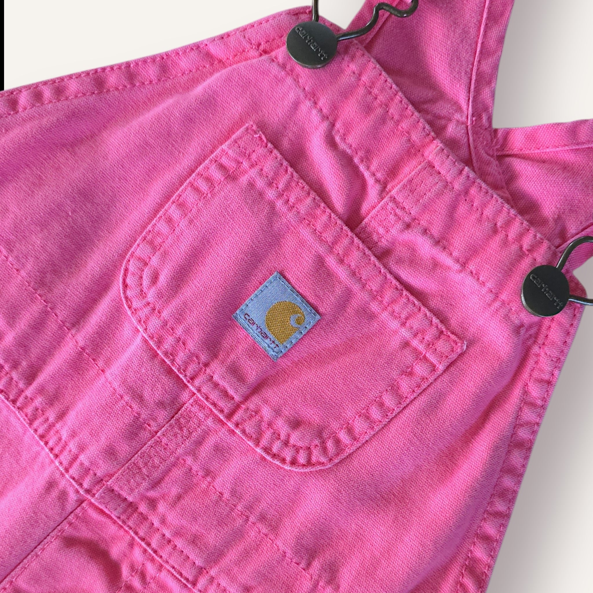 Classic Carhartt Lemonade Pink Shortalls (2T)