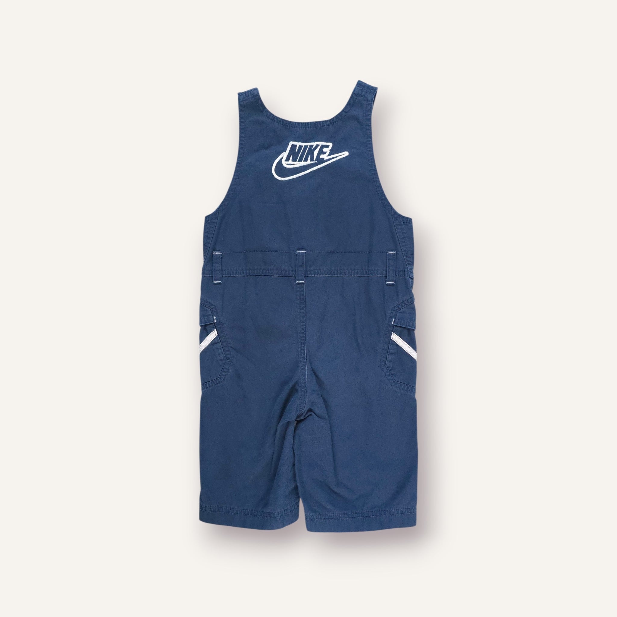 Y2K Navy and Concrete Nike Overalls (2T)
