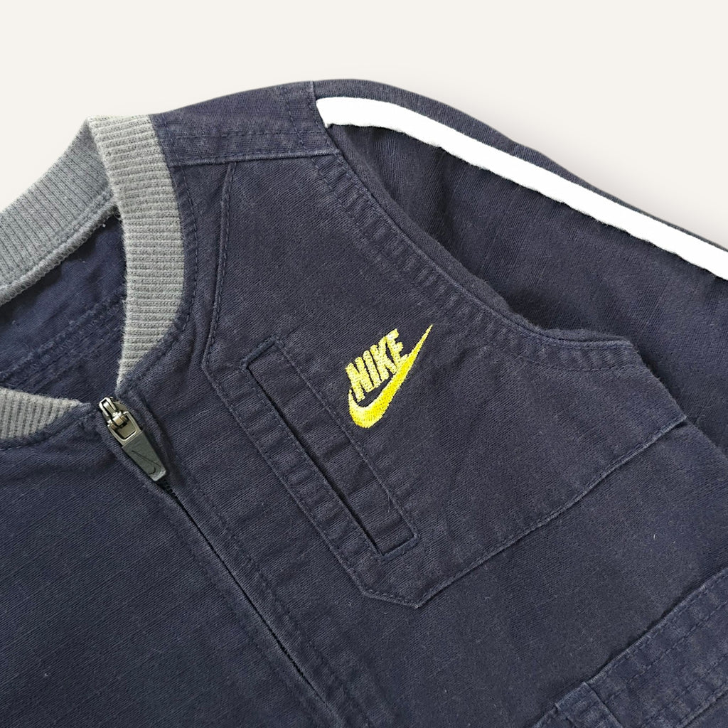 Y2K Nike Navy w Yellow Branding Boilersuit (1-2T)