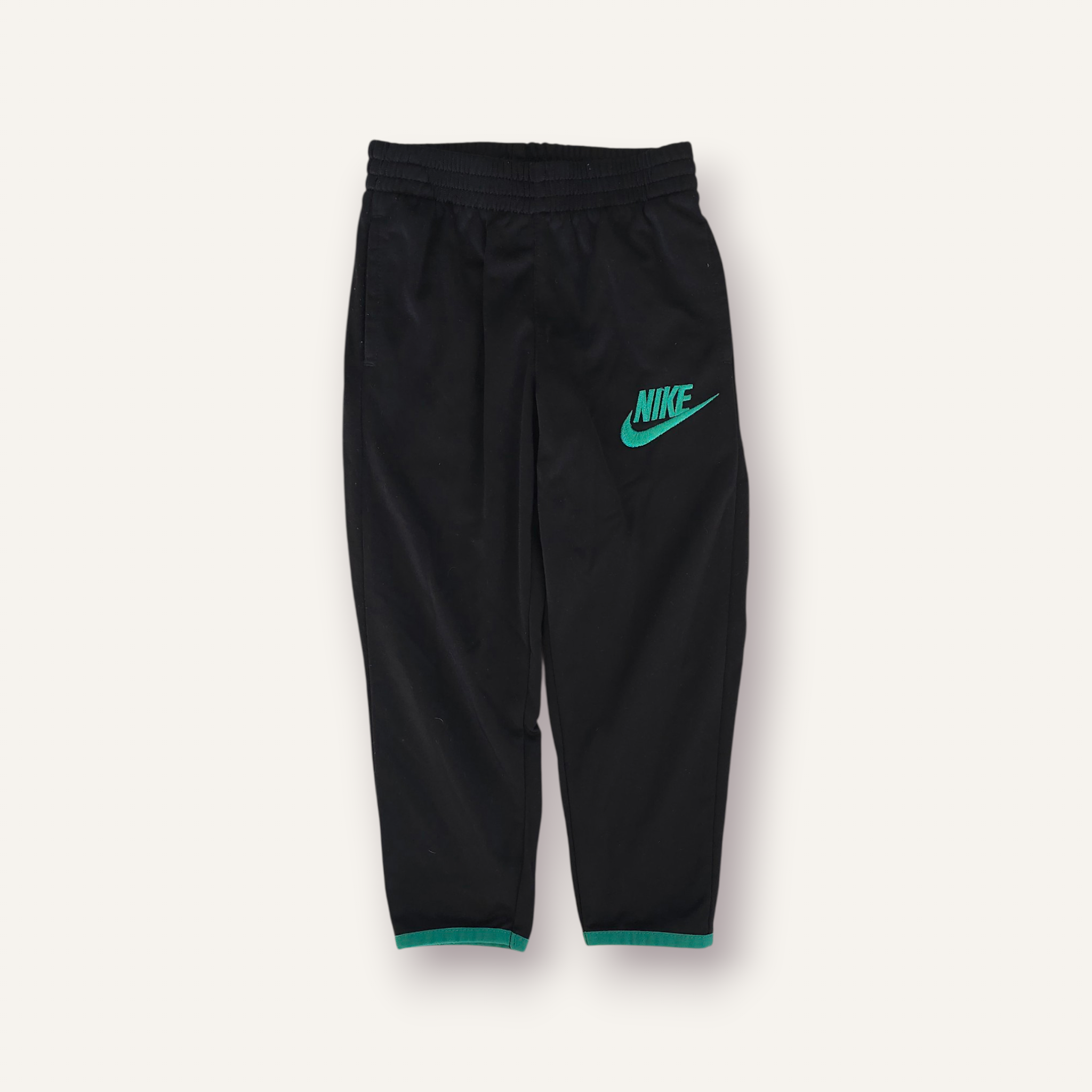 Black & Green Nike Tracksuit Set (2T)