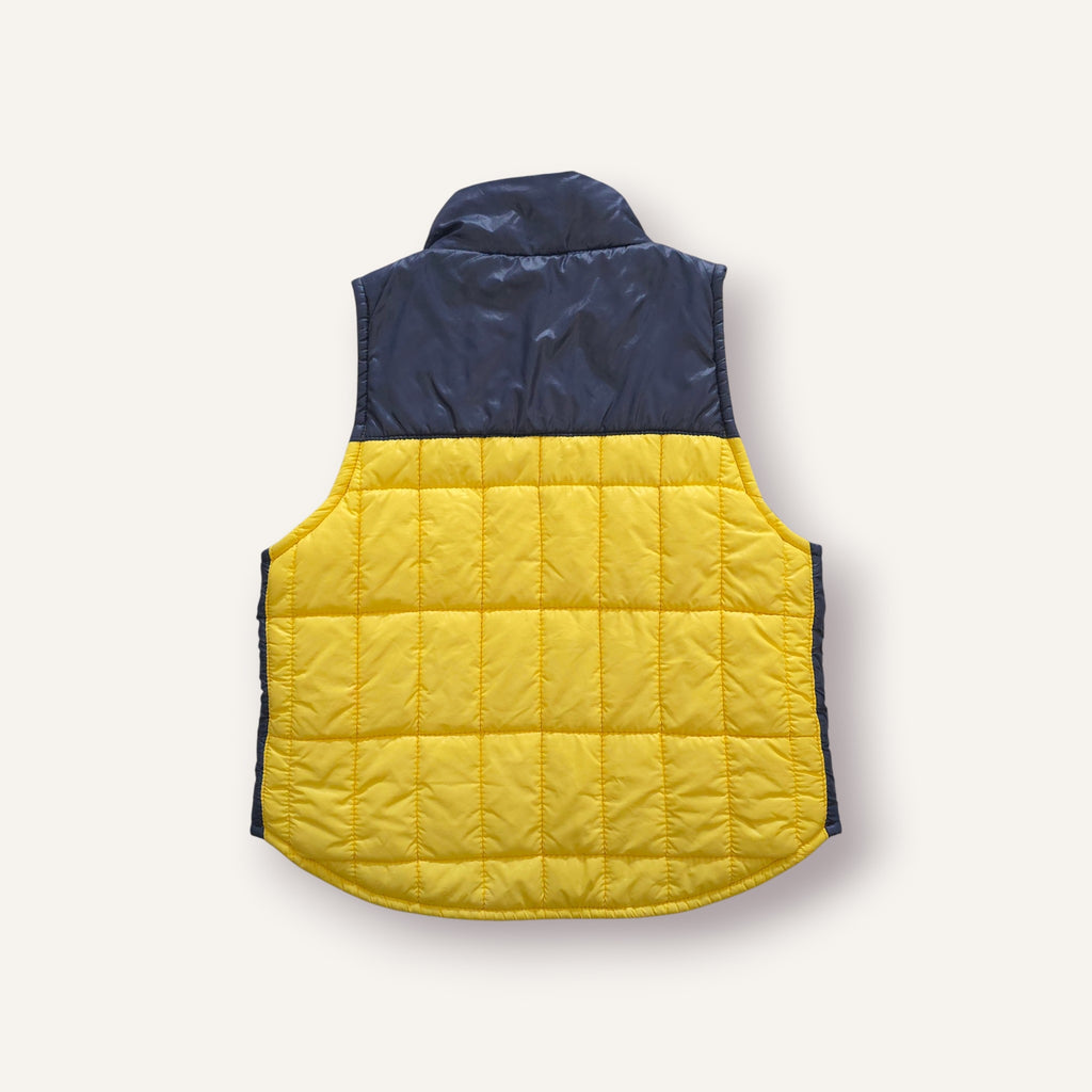 Y2K Nike Grey, Yellow and Navy Reversible Vest (3T)