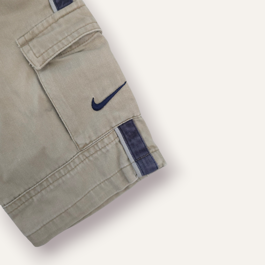 Y2K Nike Cream w Navy Stripe Cargo Pants (12/18M)