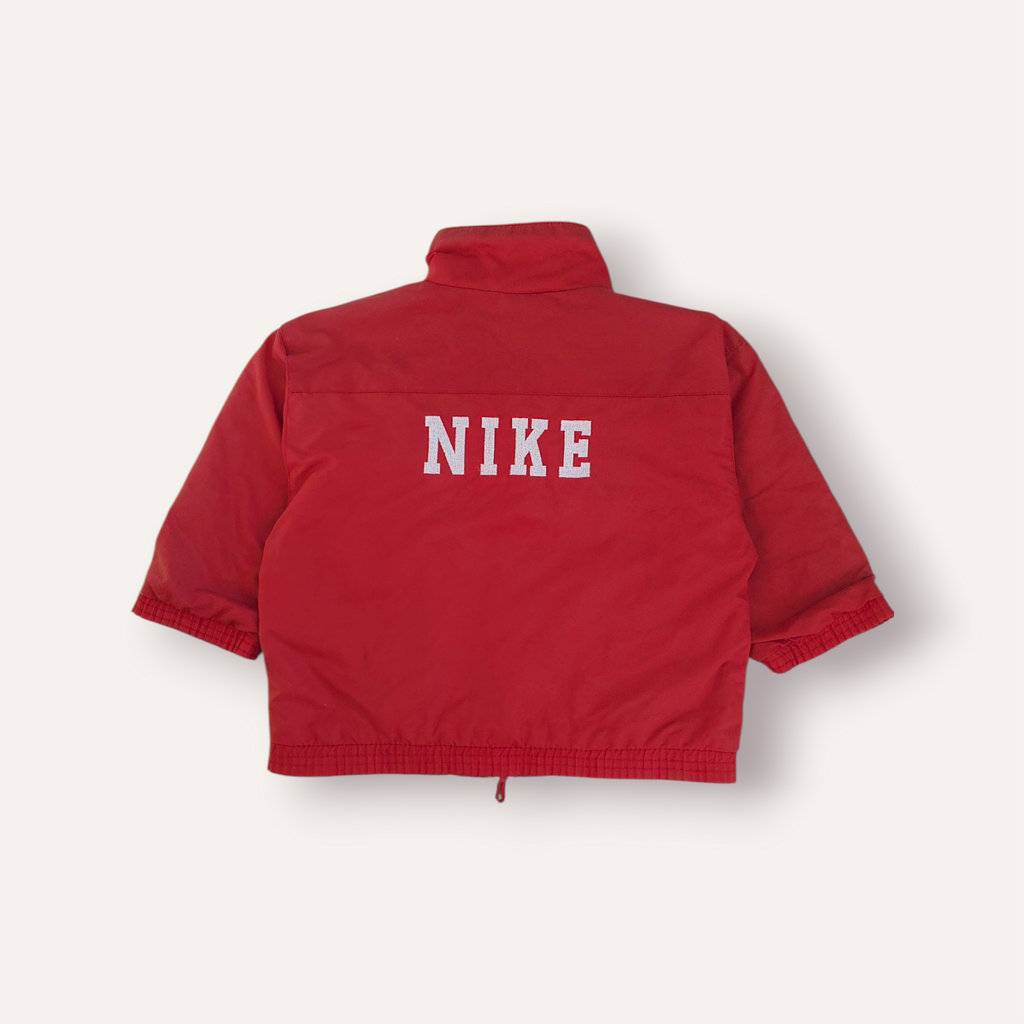90s Nike Red Lined Windbreaker Jacket (3T)