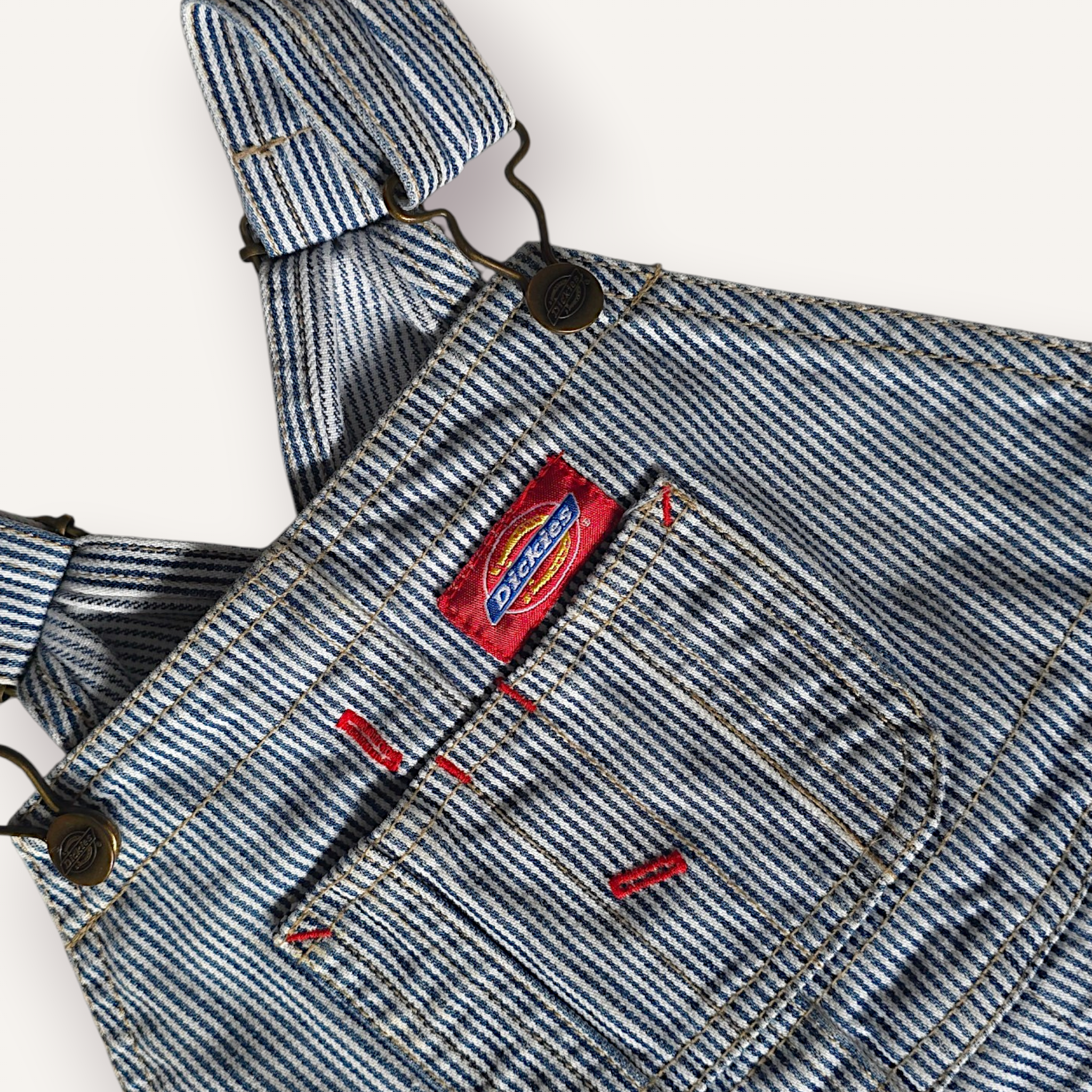 Vintage Dickies Pinstripe Overalls (2T)