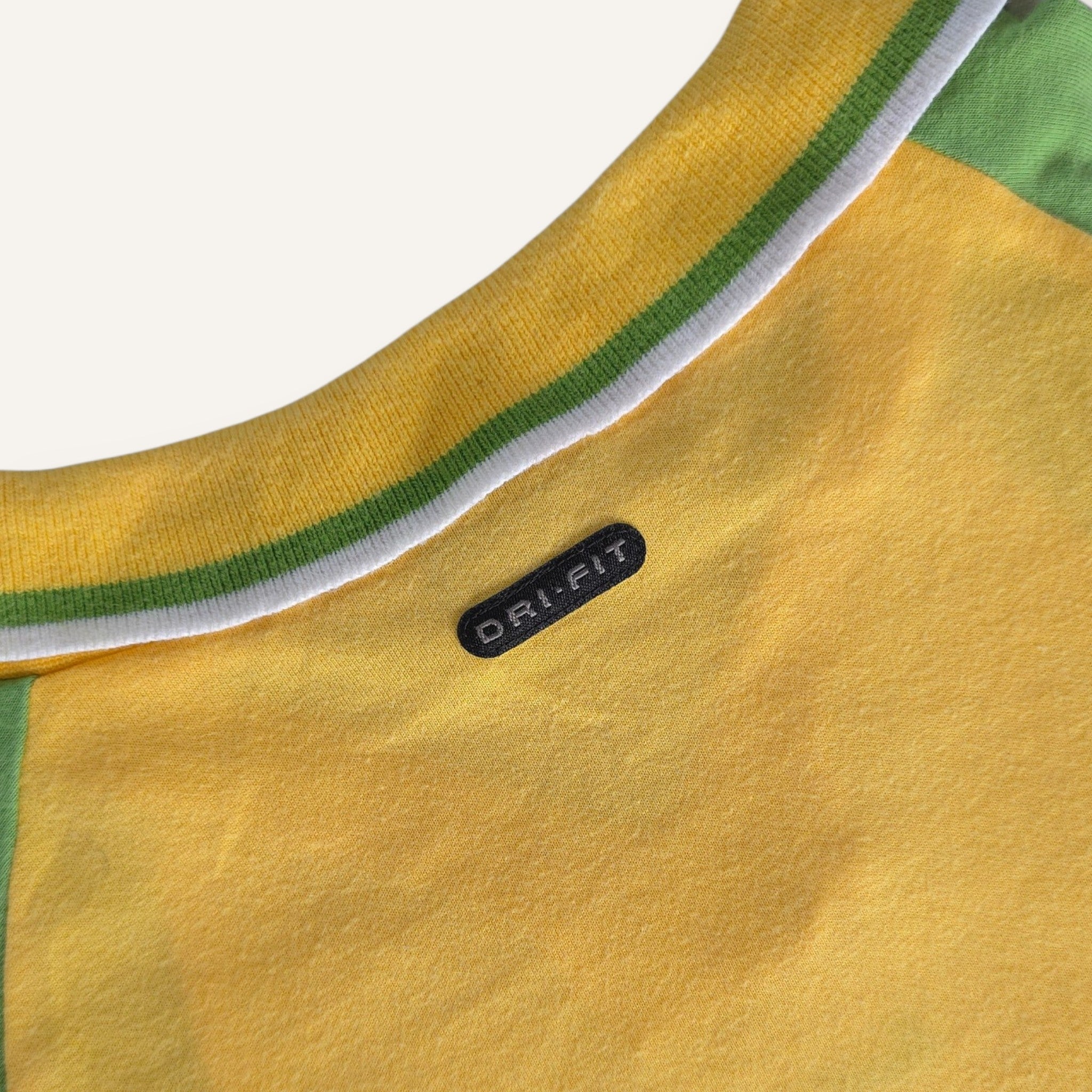 Y2K Yellow and Green Nike Top (4T)