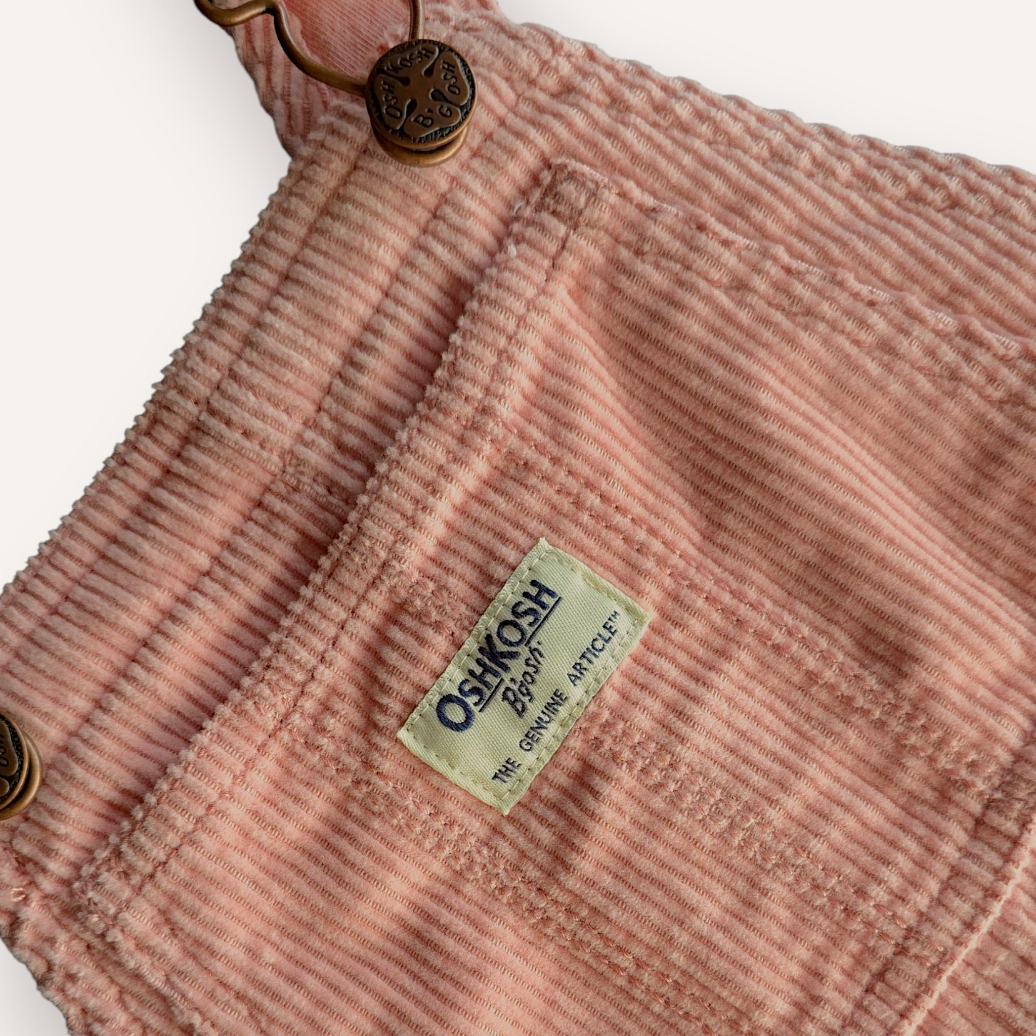 OshKosh Corduroy Pink Overalls (4T)