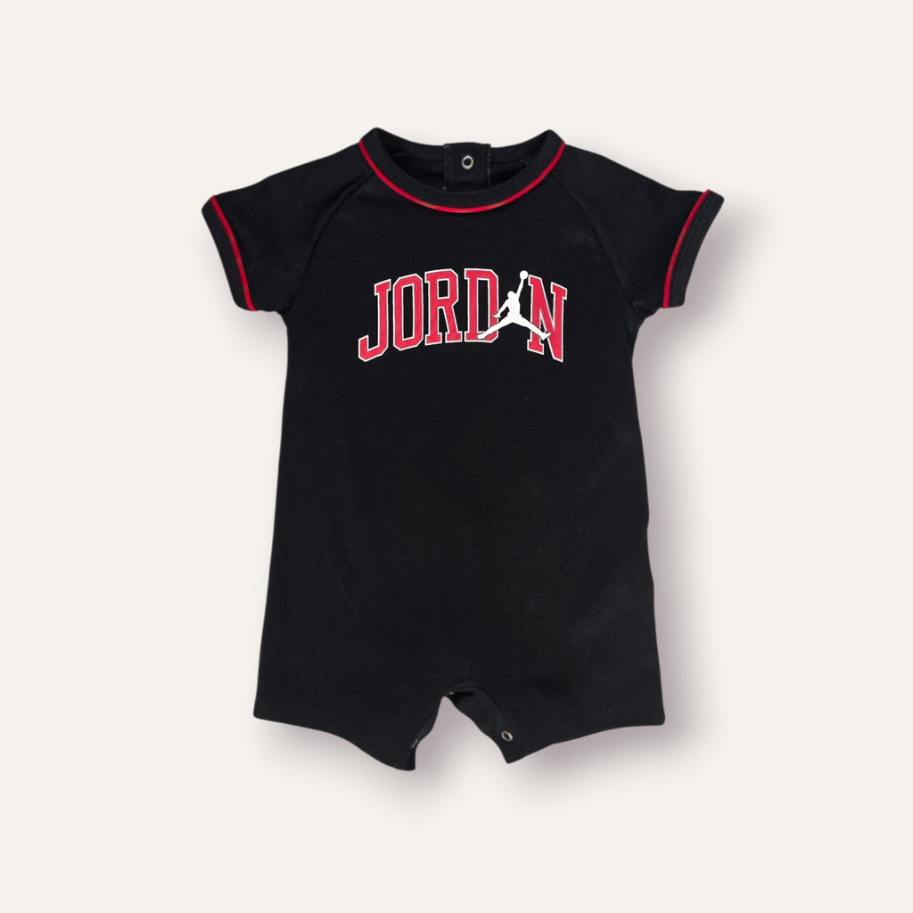Black and Red Jordan Romper (6/12M)