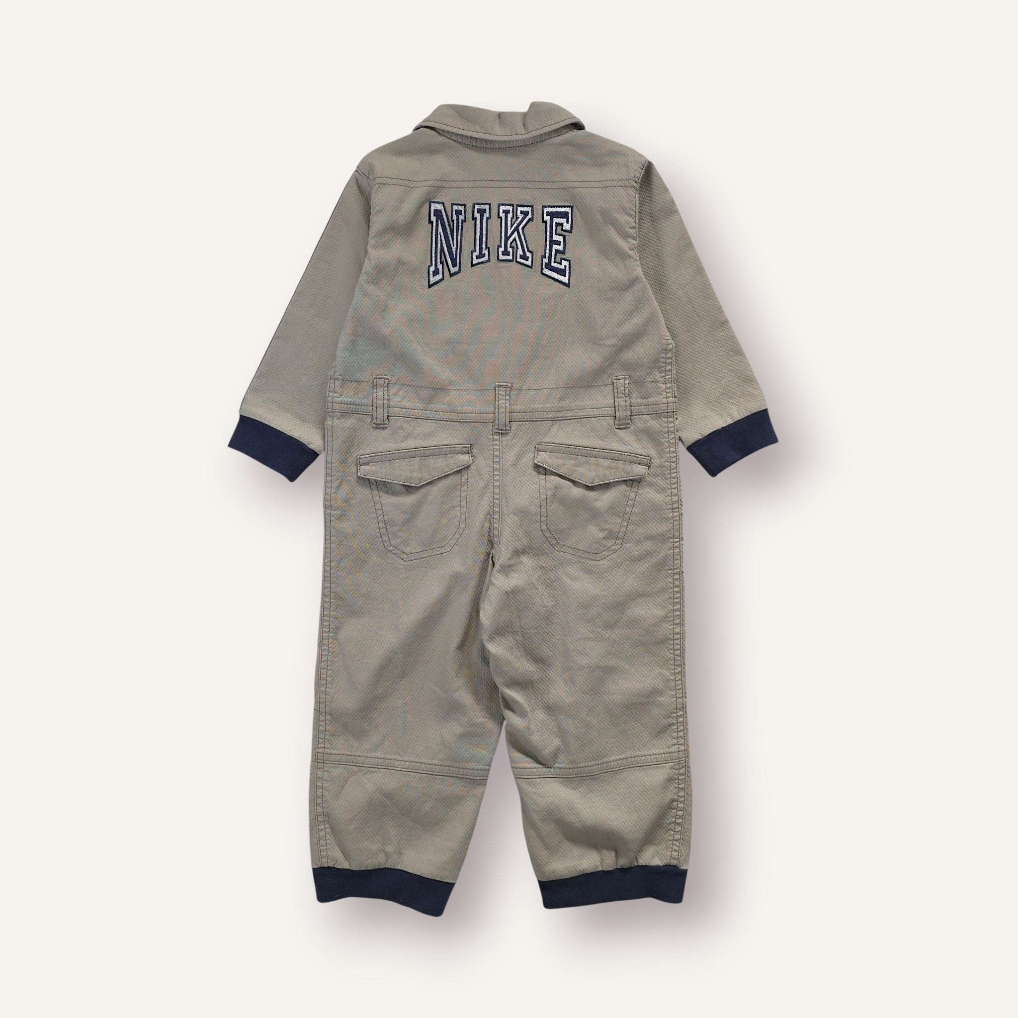 Y2K Nike Grey w Navy Detailing Boilersuit (BNWT) (2T)