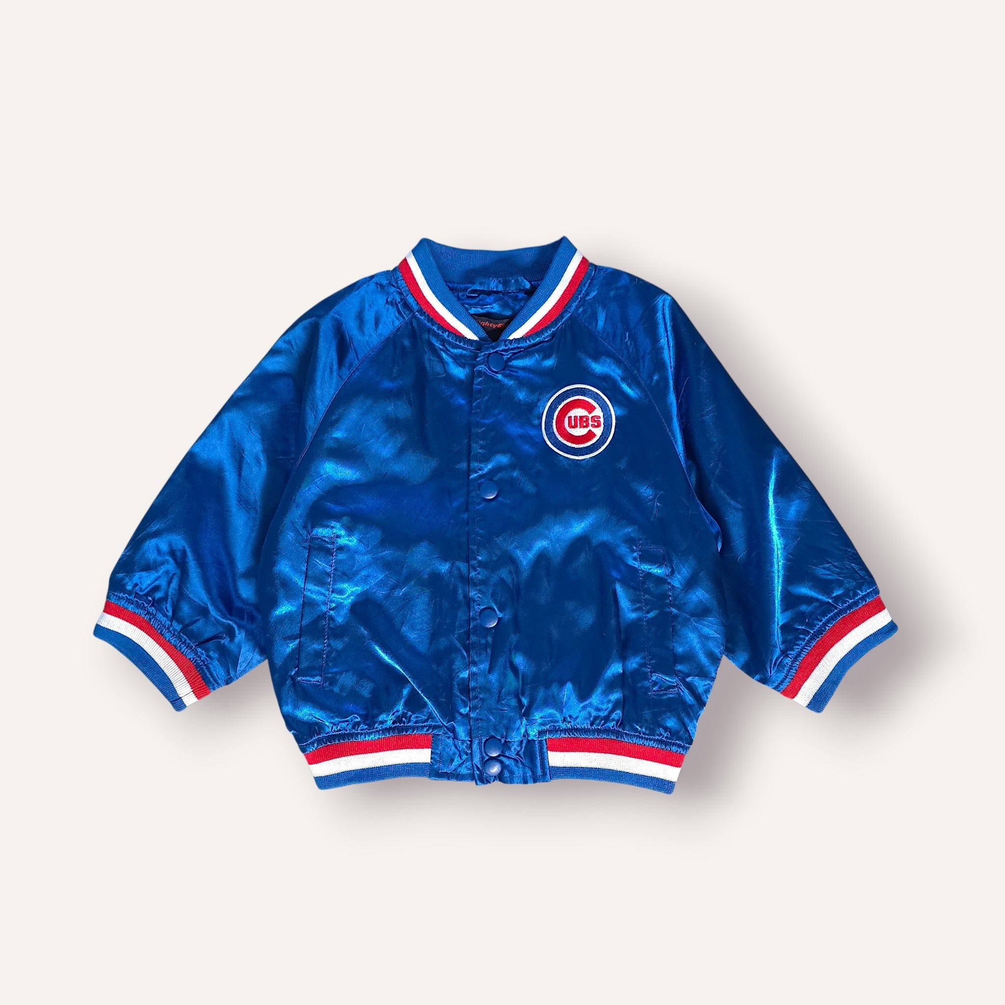 MLB Mighty-Mac Cubs Satin Bomber Jacket (3T)