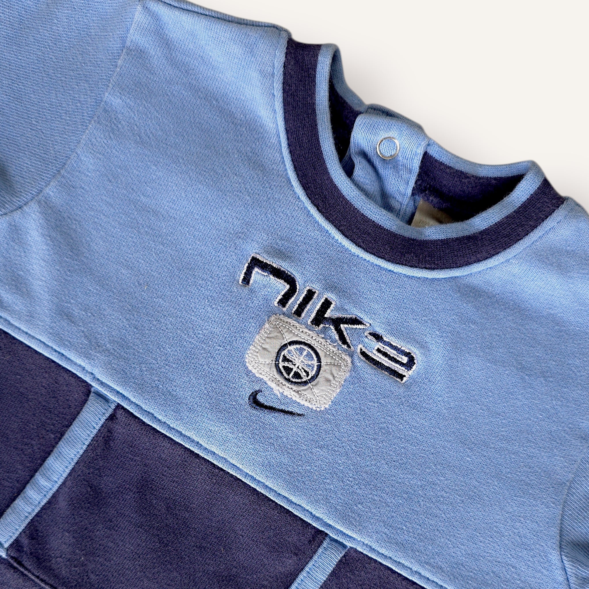 Y2K Blue and Navy Nike Ball Romper (3/9M)