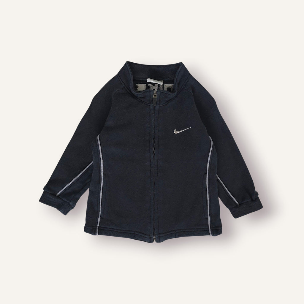 Y2K Nike Black w Silver Detailing Track Jacket (1-2T)