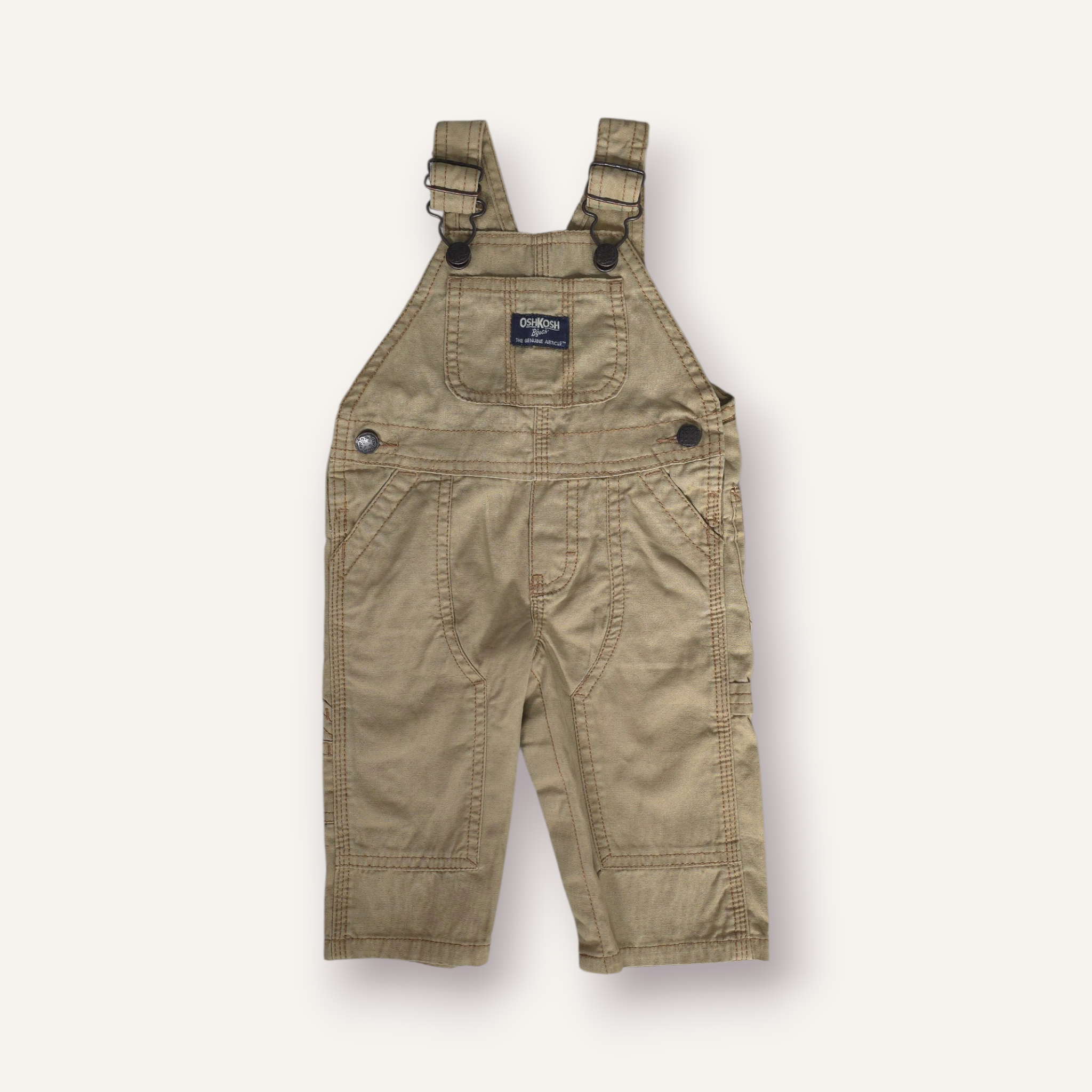 Oshkosh Tan Overalls (3/6M)