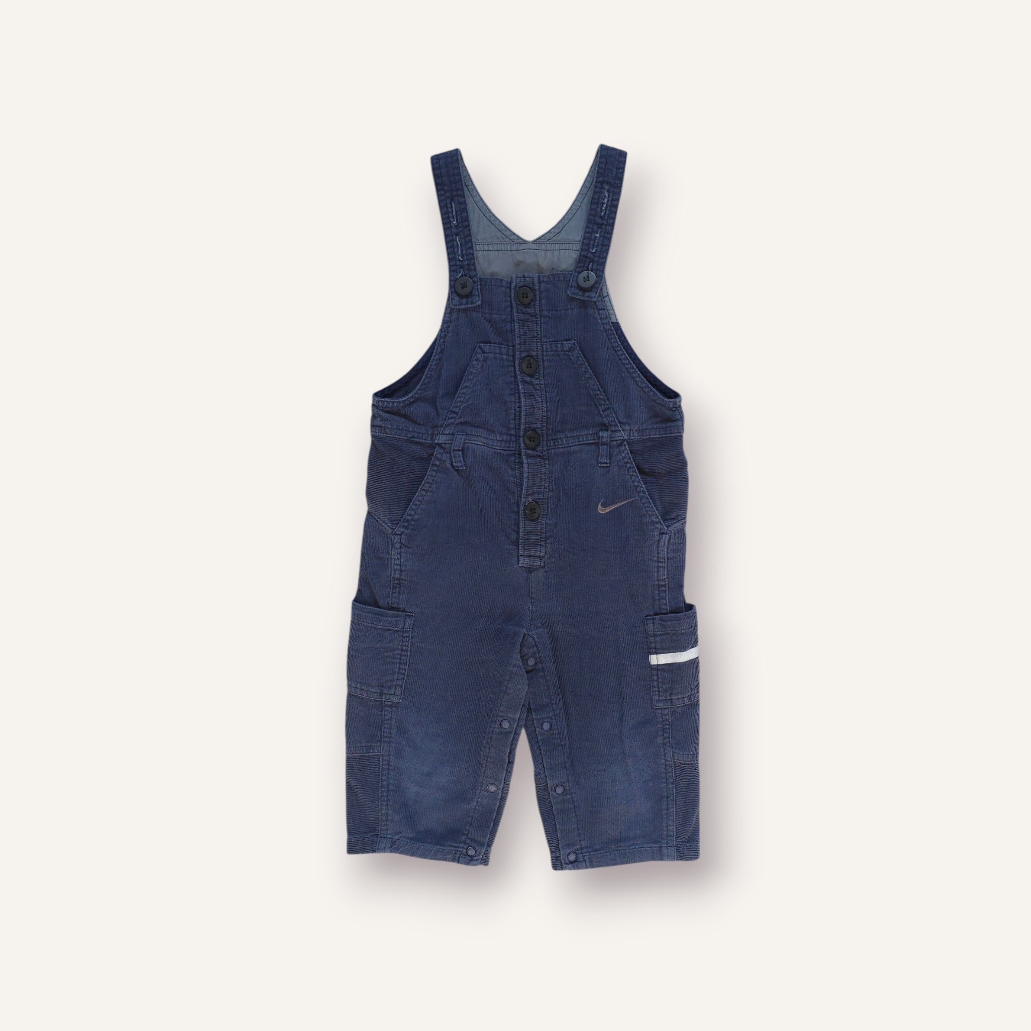 Y2K Navy Corduroy Nike Overalls (2T)