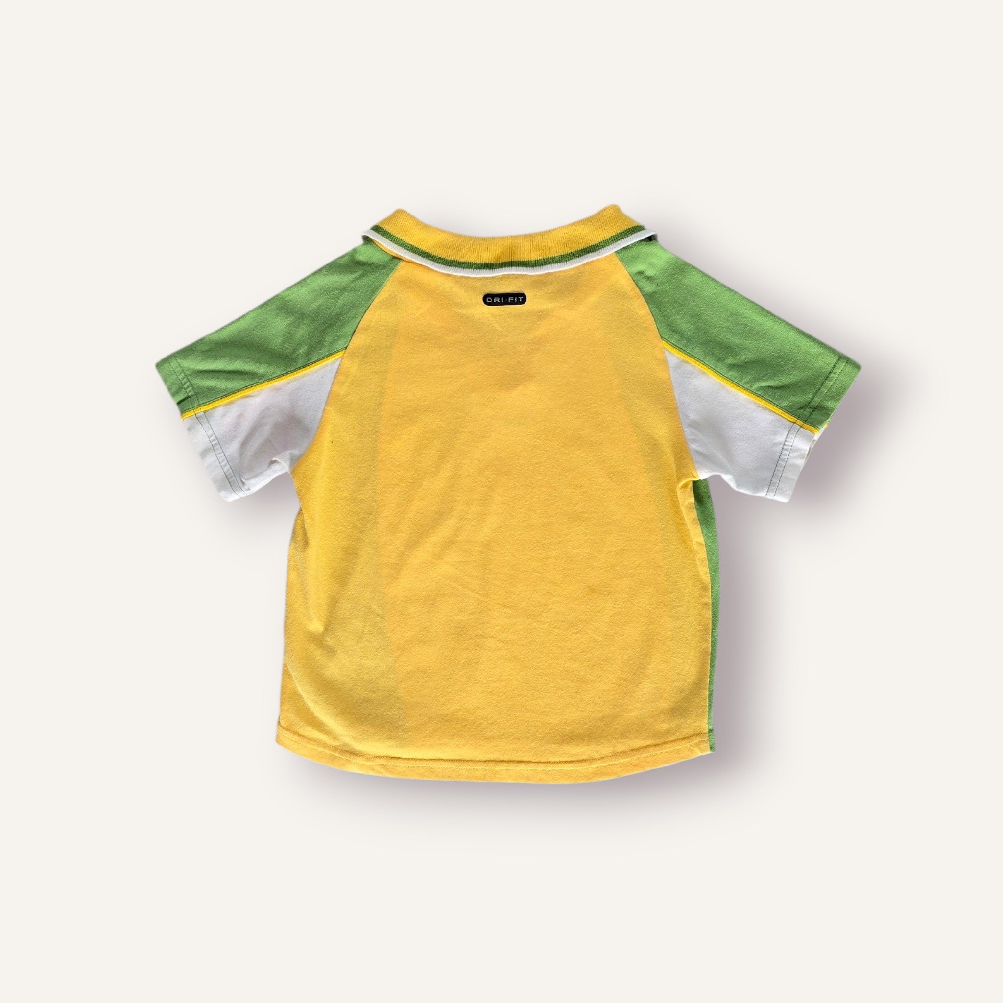 Y2K Yellow and Green Nike Top (4T)