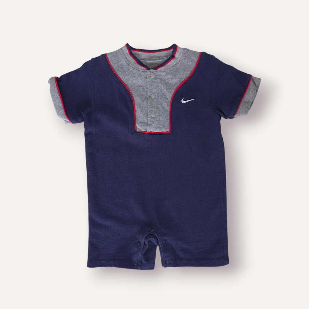 Y2K Navy and Grey Nike "30" Romper (18/24M)