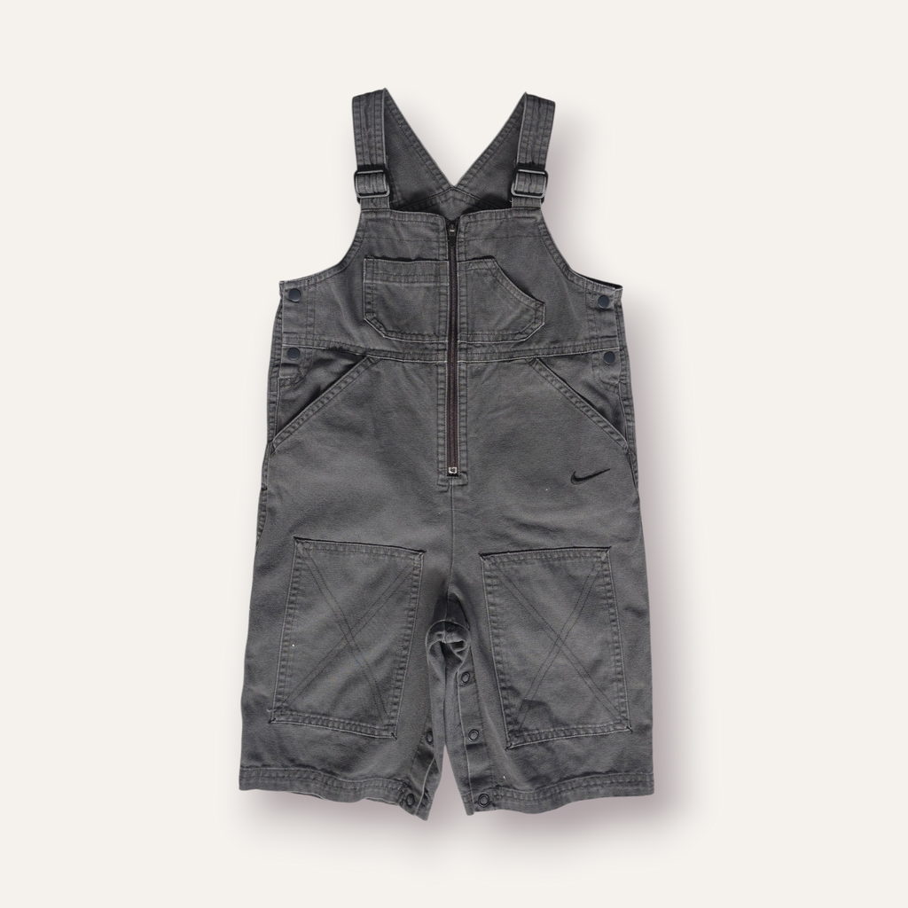 Y2K Charcoal "Nike Sports" Overalls (2-3)