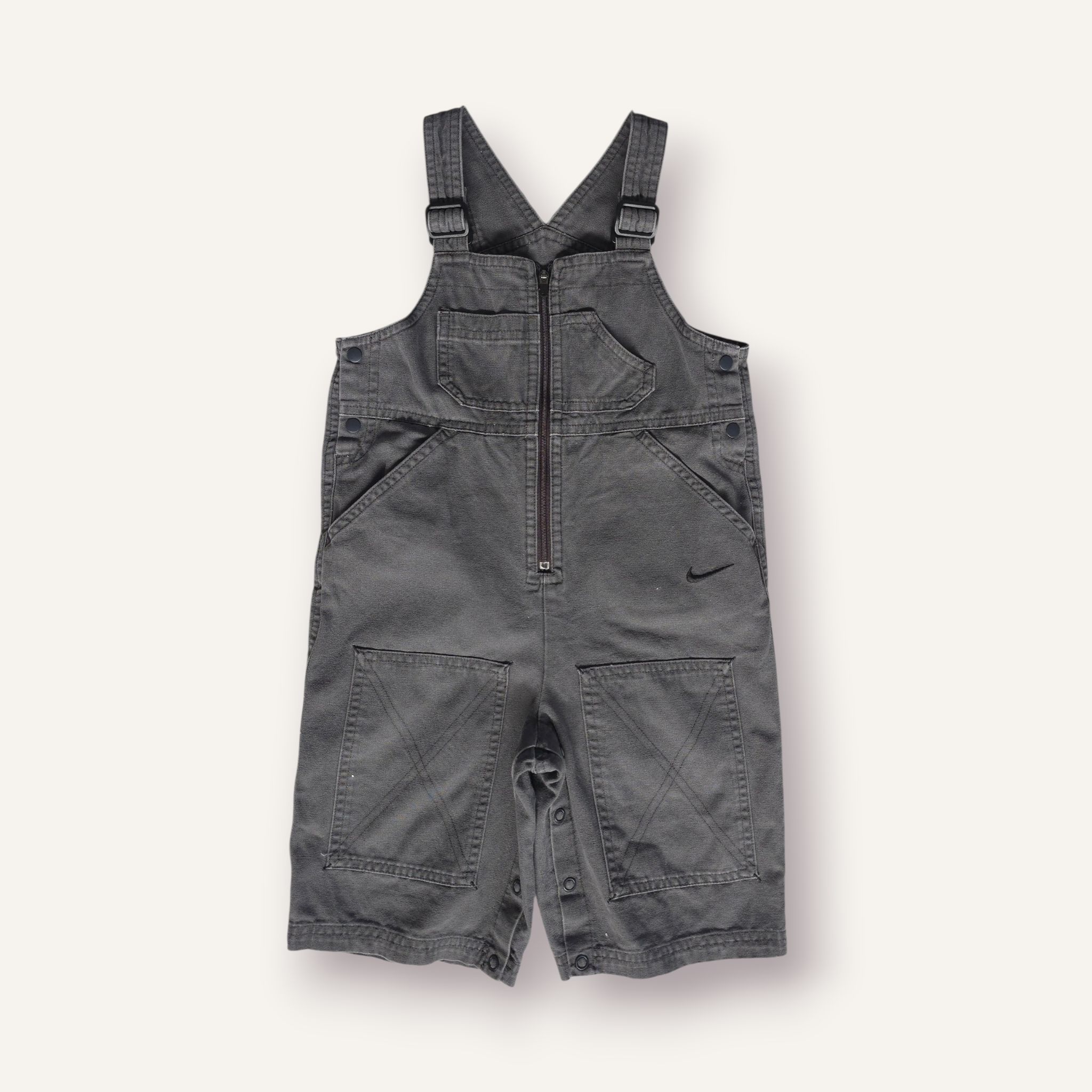 Y2K Charcoal "Nike Sports" Overalls (2-3)