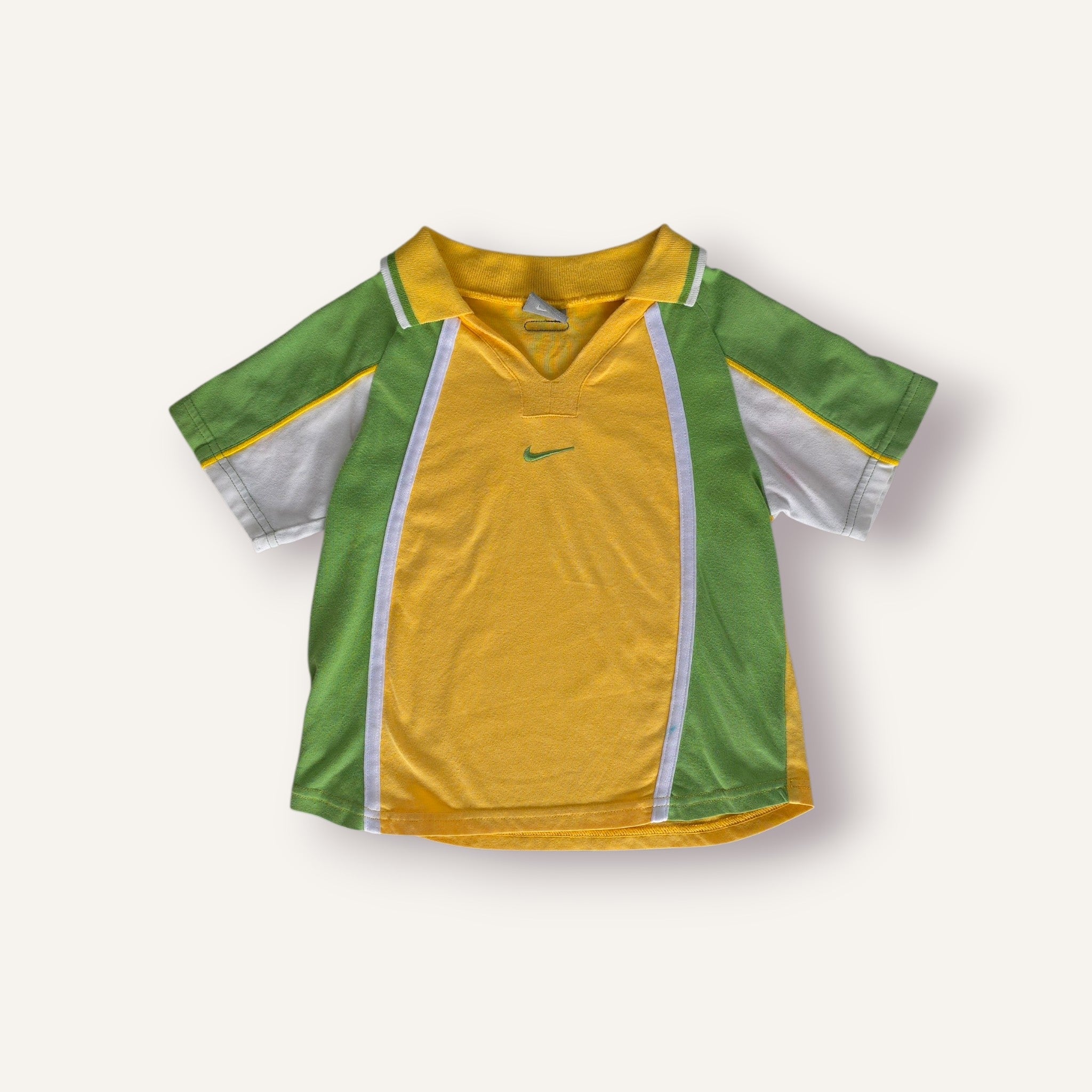 Y2K Yellow and Green Nike Top (4T)