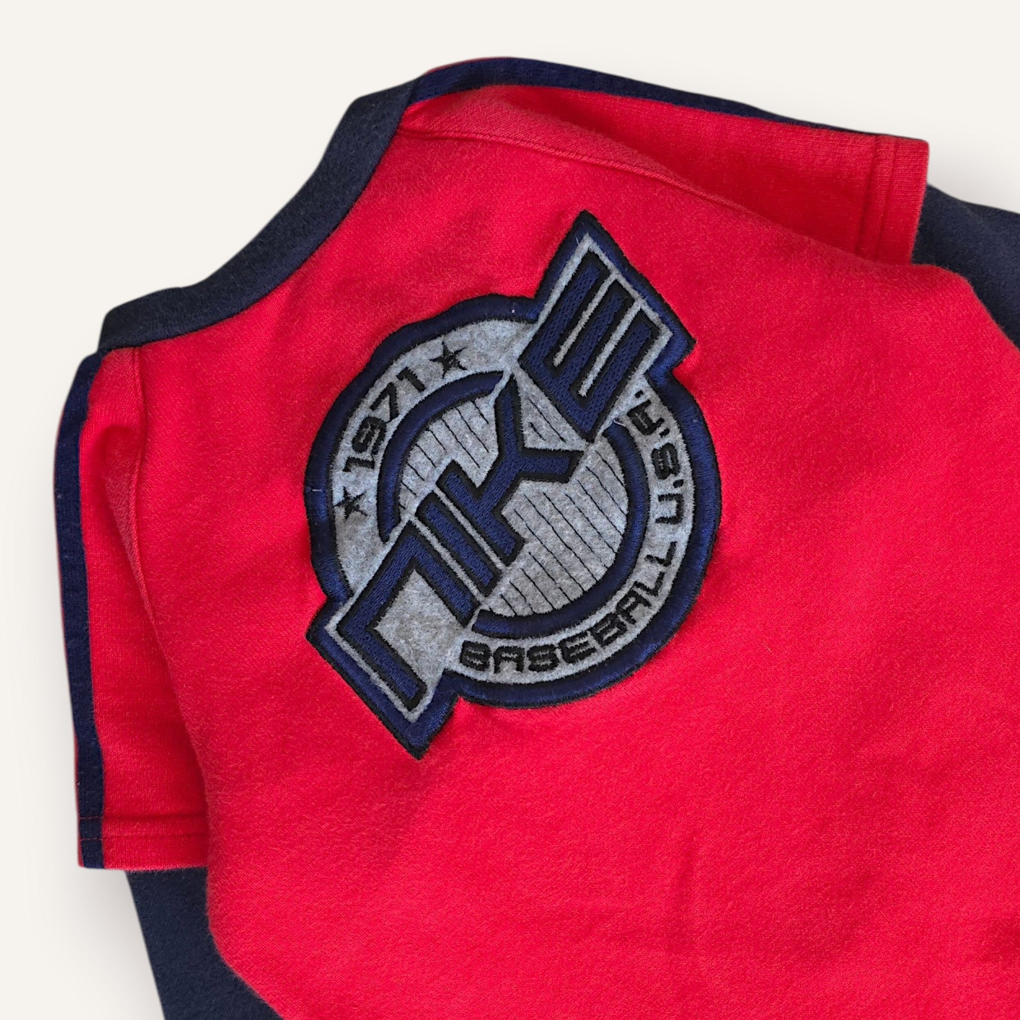 Y2K Nike Red Baseball Romper (6/12M)