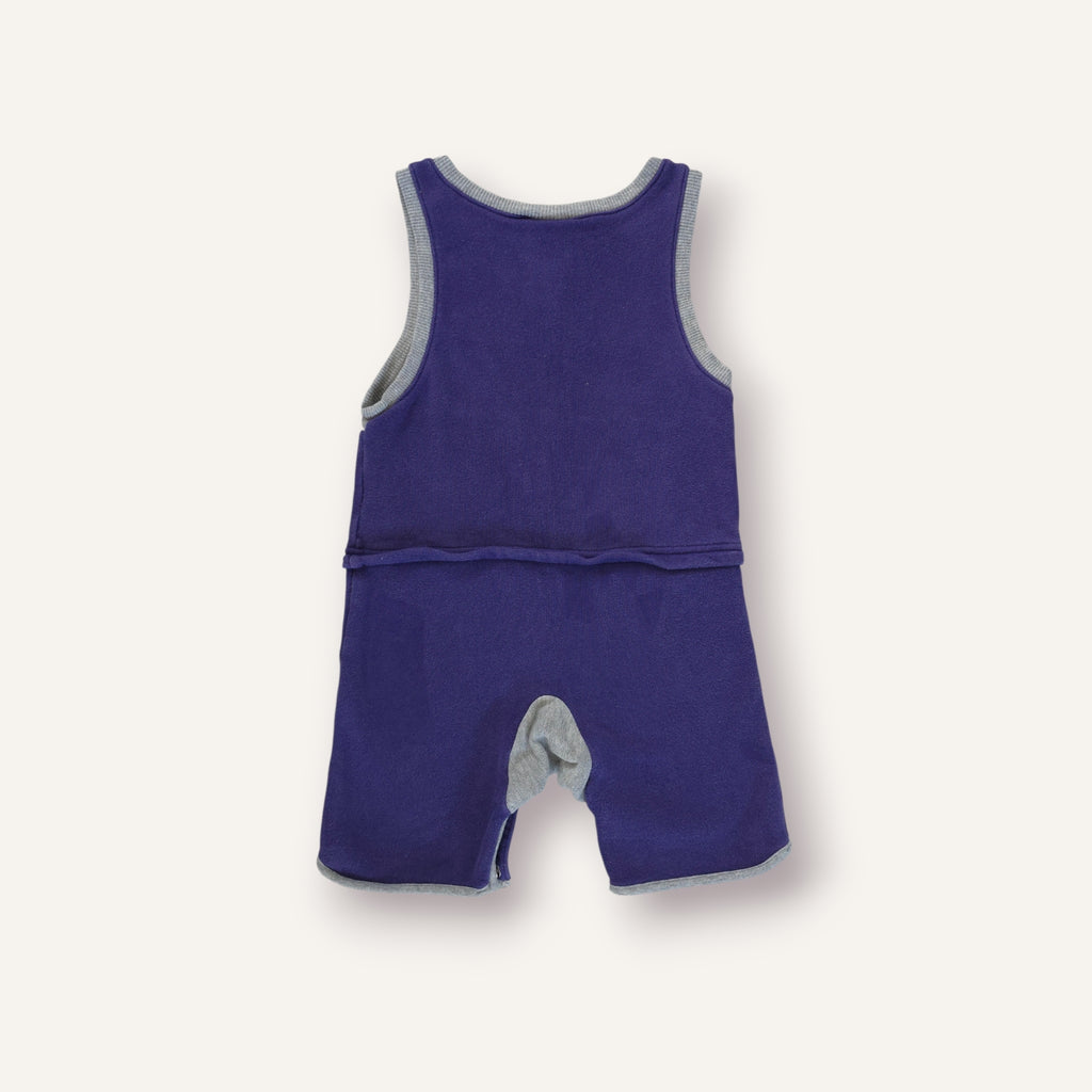 Y2K Purple and Grey Nike Romper (2T)