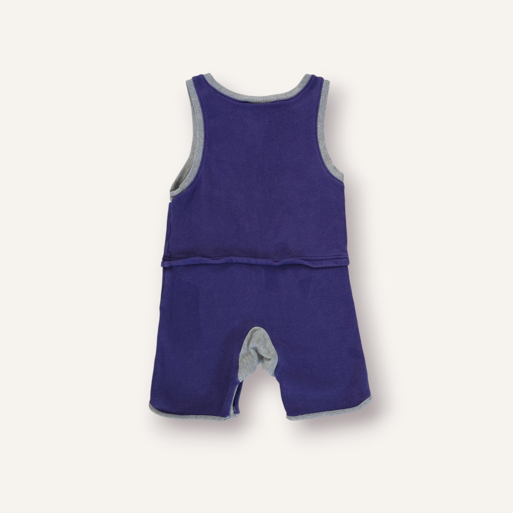 Y2K Purple and Grey Nike Romper (2T)