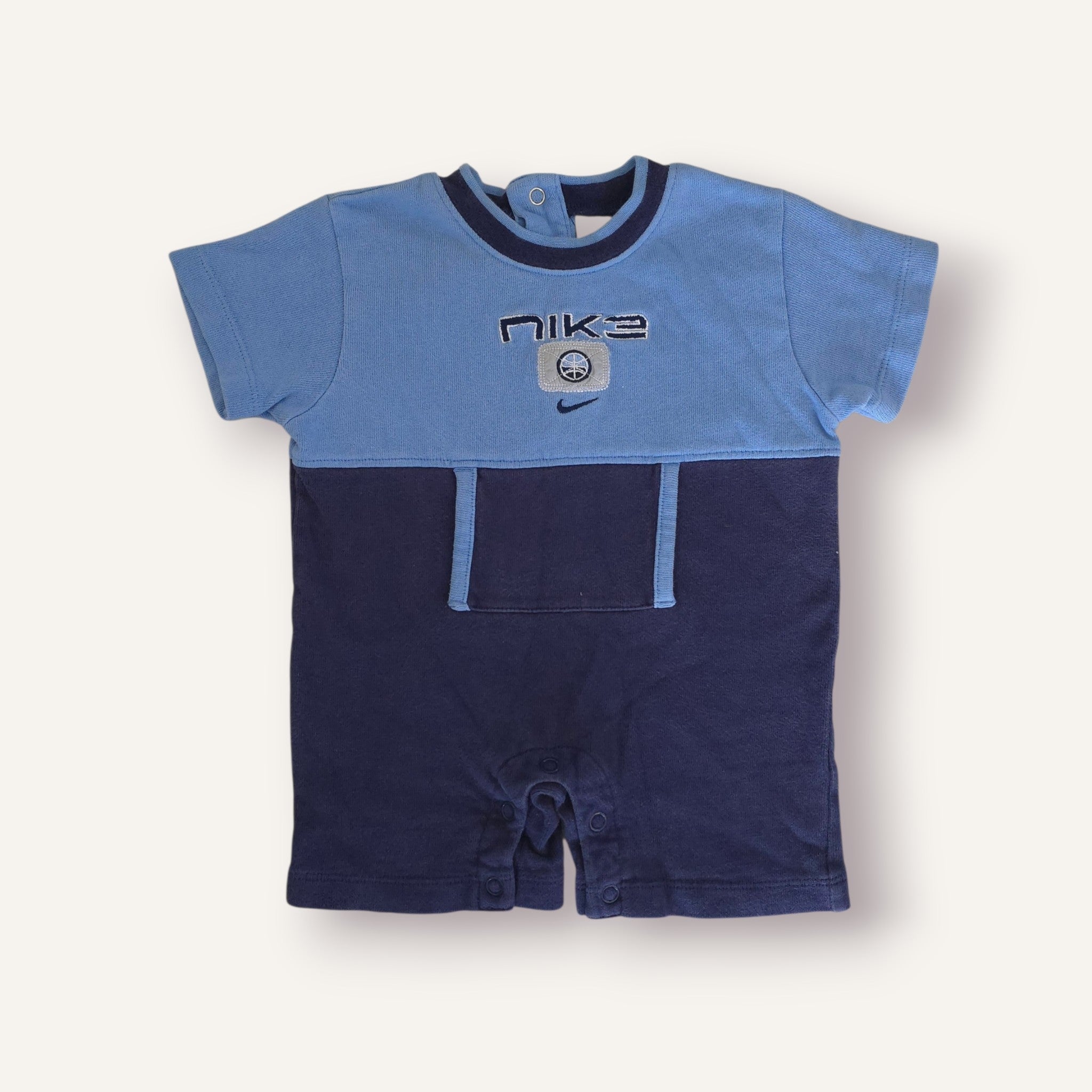 Y2K Blue and Navy Nike Ball Romper (3/9M)