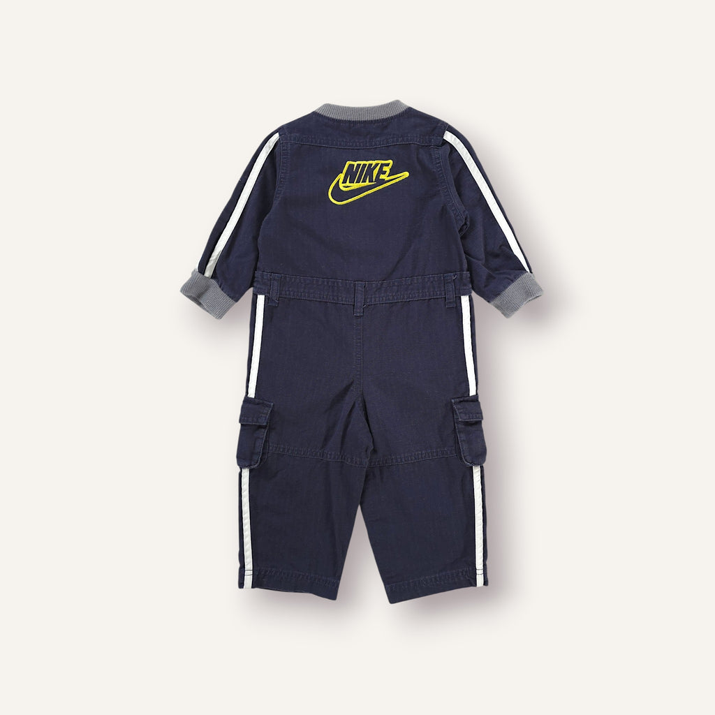 Y2K Nike Navy w Yellow Branding Boilersuit (1-2T)
