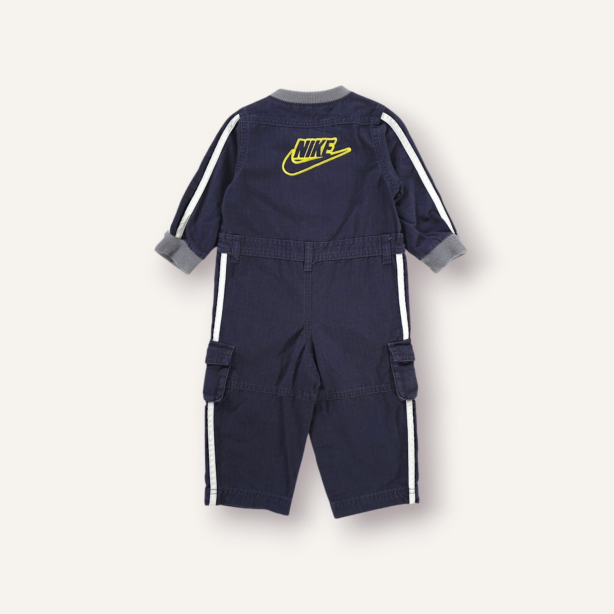 Y2K Nike Navy w Yellow Branding Boilersuit (1-2T)