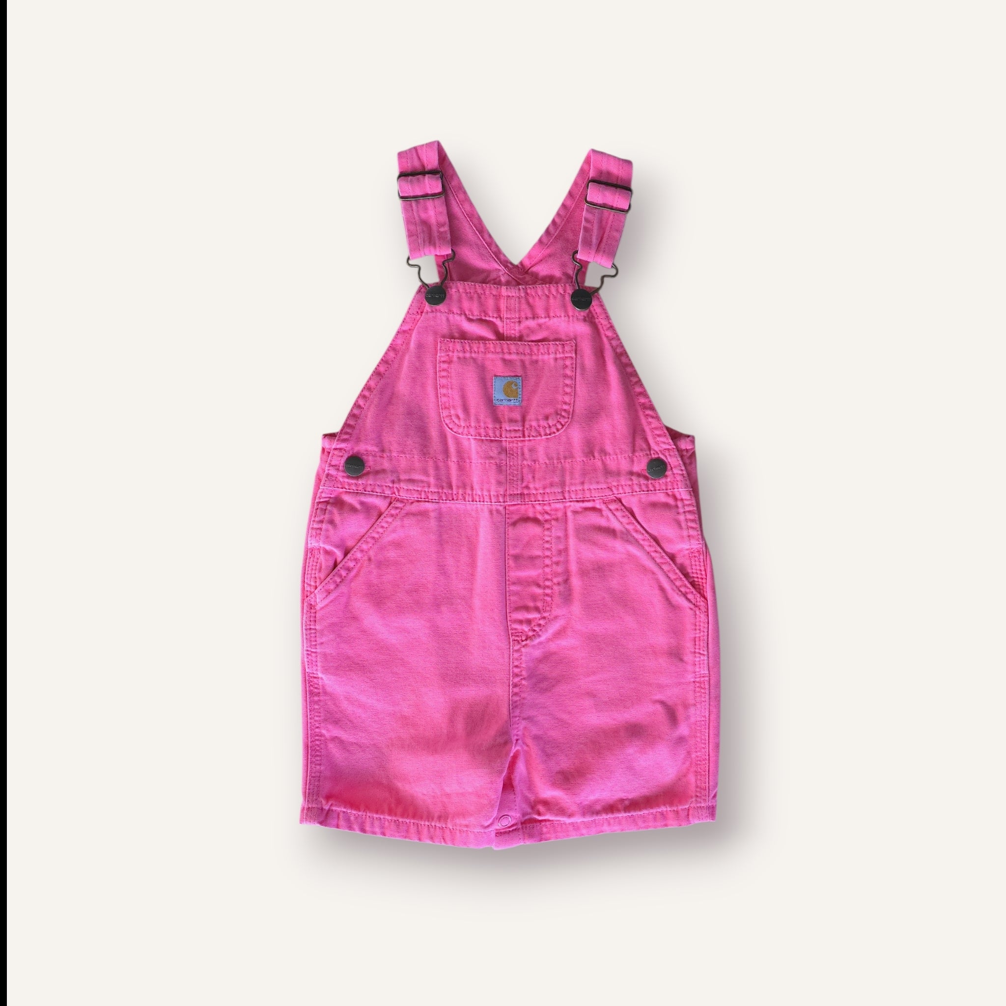 Classic Carhartt Lemonade Pink Shortalls (2T)