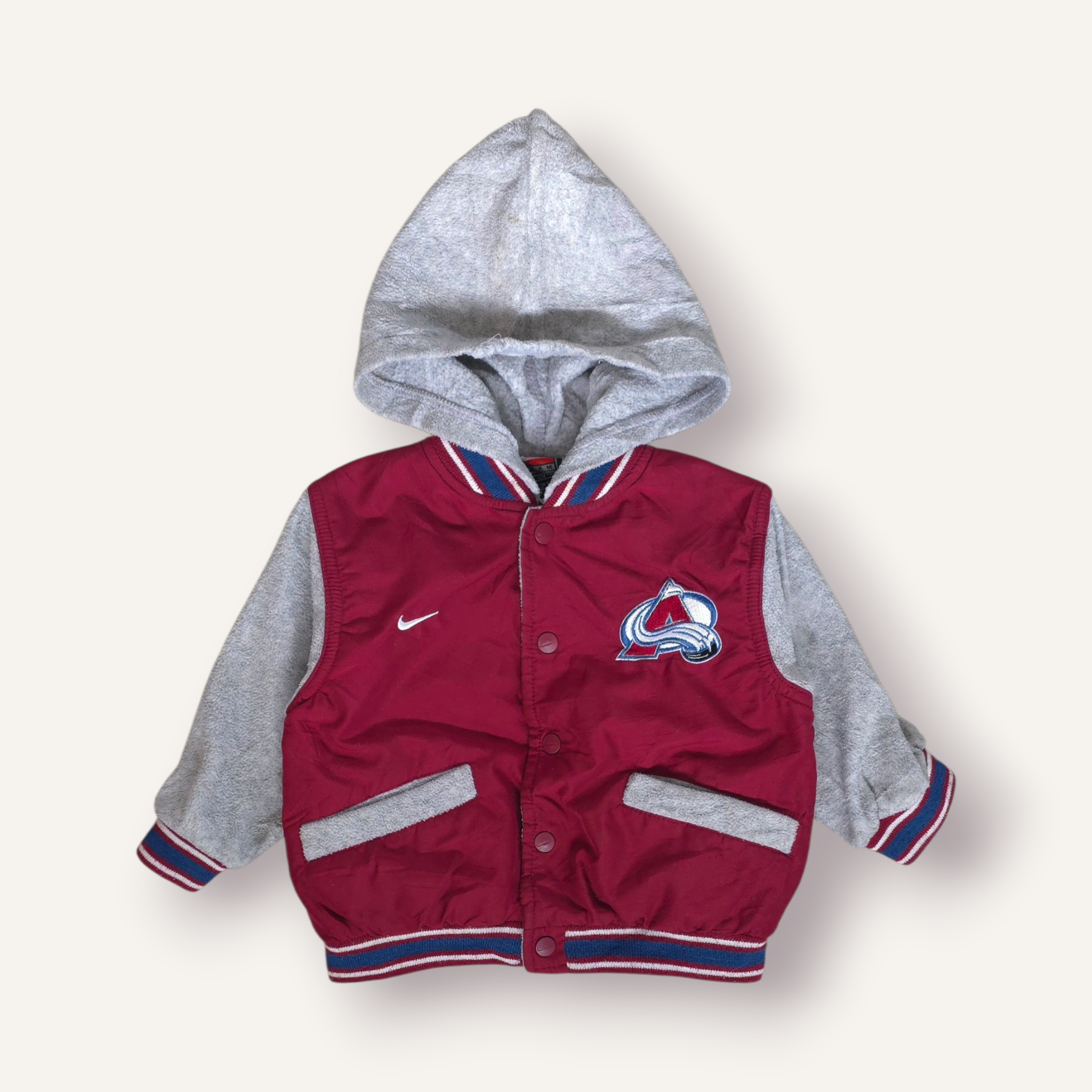 NHL Colorado Avalanche Hooded Varsity/Bomber Jacket (12/18M)